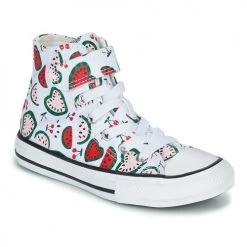 Chaussures Fille Baskets montantes Converse CHUCK TAYLOR ALL STAR 1V HEARTY FRUITS HI Blanc / Multicolore