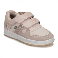 Chaussures Fille Baskets basses Kickers BISCKOTO Rose