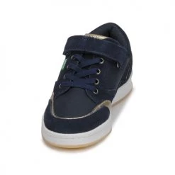 Chaussures Fille Baskets basses Kickers BISCKUIT Marine / Rose -Baskets mode Soldes 21257167 500 C