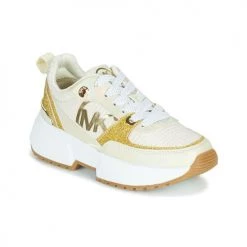 Chaussures Fille Baskets basses MICHAEL Michael Kors COSMO SPORT Beige / Doré