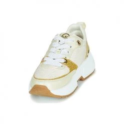 Chaussures Fille Baskets basses MICHAEL Michael Kors COSMO SPORT Beige / Doré -Baskets mode Soldes 21270778 500 C