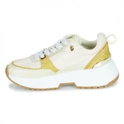 Chaussures Fille Baskets basses MICHAEL Michael Kors COSMO SPORT Beige / Doré -Baskets mode Soldes 21270778 500 D