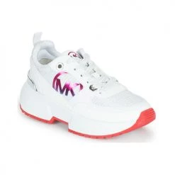 Chaussures Fille Baskets basses MICHAEL Michael Kors COSMO SPORT Blanc / Multicolore