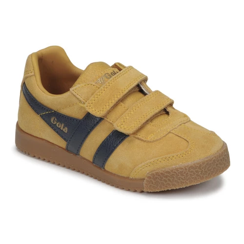 Chaussures Enfant Baskets basses Gola HARRIER STRAP Moutarde / Marine 1 Chaussures Enfant Baskets basses Gola HARRIER STRAP Moutarde / Marine