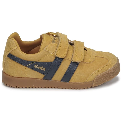 Chaussures Enfant Baskets basses Gola HARRIER STRAP Moutarde / Marine 2 Chaussures Enfant Baskets basses Gola HARRIER STRAP Moutarde / Marine – Image 2