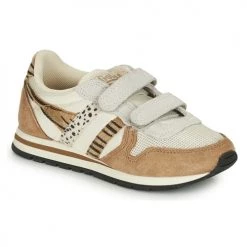 Chaussures Fille Baskets basses Gola DAYTONA SAFARI STRAP Blanc / Marron