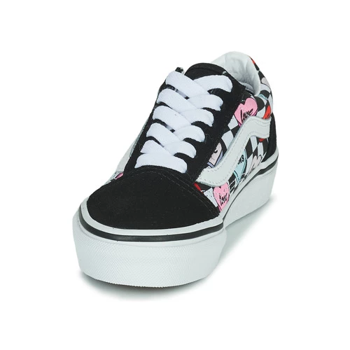Chaussures Fille Baskets basses Vans OLD SKOOL Noir 3 Chaussures Fille Baskets basses Vans OLD SKOOL Noir – Image 3