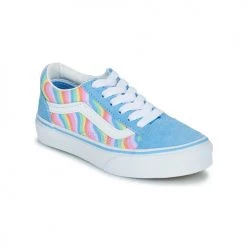 Chaussures Fille Baskets basses Vans OLD SKOOL Bleu