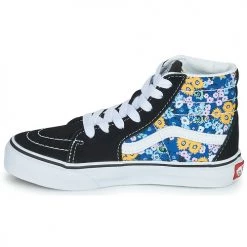 Chaussures Fille Baskets montantes Vans SK8-Hi Noir / Bleu -Baskets mode Soldes 21322463 500 D