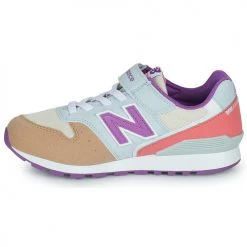 Chaussures Fille Baskets basses New Balance 996 Beige / Violet -Baskets mode Soldes 21324091 500 D