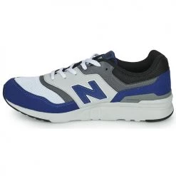 Chaussures Garçon Baskets basses New Balance 997 Blanc / Bleu -Baskets mode Soldes 21324116 500 D