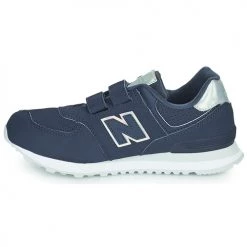 Chaussures Fille Baskets basses New Balance 574 Marine -Baskets mode Soldes 21324121 500 D