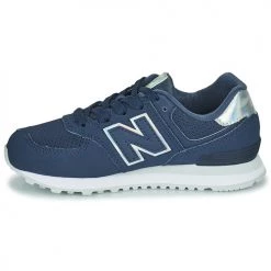 Chaussures Fille Baskets basses New Balance 574 Bleu -Baskets mode Soldes 21324122 500 D