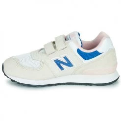 Chaussures Fille Baskets basses New Balance 574 Beige / Bleu -Baskets mode Soldes 21324124 500 D