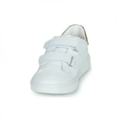 Chaussures Fille Baskets basses Pablosky TOMI Blanc / Rose -Baskets mode Soldes 21325475 500 C
