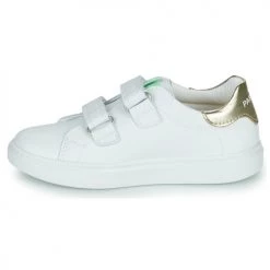 Chaussures Fille Baskets basses Pablosky TOMI Blanc / Rose -Baskets mode Soldes 21325475 500 D