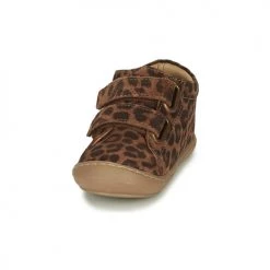 Chaussures Fille Baskets montantes Citrouille et Compagnie JUKI Cognac Léopard -Baskets mode Soldes 21374240 500 C