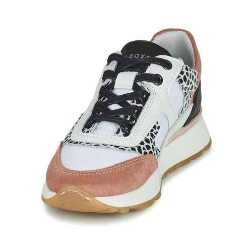 Chaussures Fille Baskets basses Bullboxer AEX003E5L_SMWH Blanc / Rose 3 Chaussures Fille Baskets basses Bullboxer AEX003E5L_SMWH Blanc / Rose – Image 3