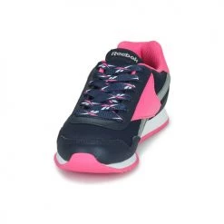 Chaussures Fille Baskets basses Reebok Classic REEBOK ROYAL CLJOG Noir / Rose -Baskets mode Soldes 21424501 500 C
