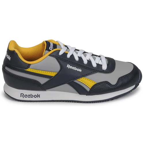 Chaussures Enfant Baskets basses Reebok Classic REEBOK ROYAL CL JOG Marine / Gris / Jaune 2 Chaussures Enfant Baskets basses Reebok Classic REEBOK ROYAL CL JOG Marine / Gris / Jaune – Image 2