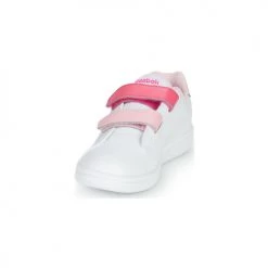 Chaussures Fille Baskets basses Reebok Classic RBK ROYAL COMPLETE Blanc / Rose -Baskets mode Soldes 21424516 500 C