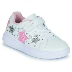 Chaussures Fille Baskets basses Primigi 1960500 Blanc / Rose