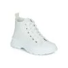 Chaussures Fille Baskets montantes Citrouille et Compagnie MODETTE Blanc