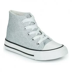 Chaussures Fille Baskets montantes Citrouille et Compagnie OUTIL Silver