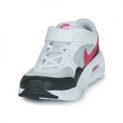 Chaussures Enfant Baskets basses Nike NIKE AIR MAX SC Blanc / Noir / Rose -Baskets mode Soldes 21544389 500 C