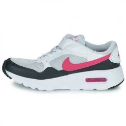 Chaussures Enfant Baskets basses Nike NIKE AIR MAX SC Blanc / Noir / Rose -Baskets mode Soldes 21544389 500 D