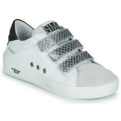 Chaussures Fille Baskets basses Semerdjian VIP Blanc / Argenté