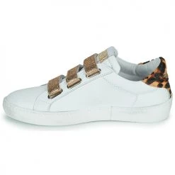 Chaussures Fille Baskets basses Semerdjian GARBIS Blanc / Doré -Baskets mode Soldes 21644964 500 D