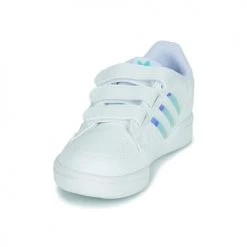 Chaussures Fille Baskets basses adidas Originals CONTINENTAL 80 STRI Blanc / Iridescent -Baskets mode Soldes 21645178 500 C