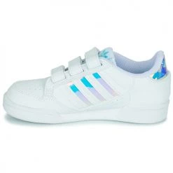 Chaussures Fille Baskets basses adidas Originals CONTINENTAL 80 STRI Blanc / Iridescent -Baskets mode Soldes 21645178 500 D