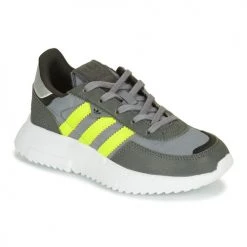 Chaussures Garçon Baskets basses adidas Originals RETROPY F2 C Gris / Jaune