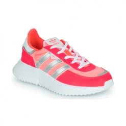 Chaussures Fille Baskets basses adidas Originals RETROPY F2 C Rose / Argent