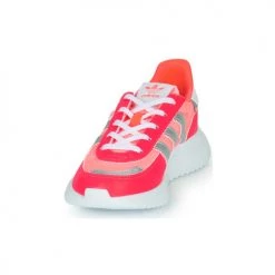 Chaussures Fille Baskets basses adidas Originals RETROPY F2 C Rose / Argent -Baskets mode Soldes 21645185 500 C
