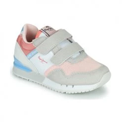 Chaussures Fille Baskets basses Pepe jeans LONDON ONE GK Beige / Rose