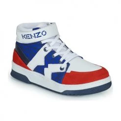 Chaussures Garçon Baskets montantes Kenzo K29074 Bleu / Blanc / Rouge