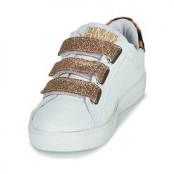Chaussures Fille Baskets basses Semerdjian GARBIS Blanc / Doré -Baskets mode Soldes 21821999 500 C