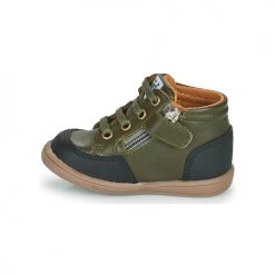 Chaussures Garçon Baskets montantes GBB VIGO Kaki -Baskets mode Soldes 22154326 500 D
