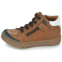 Chaussures Garçon Baskets montantes GBB DERKI Marron -Baskets mode Soldes 22154430 500 D