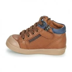 Chaussures Garçon Baskets montantes GBB ANATOLE Marron -Baskets mode Soldes 22154454 500 D