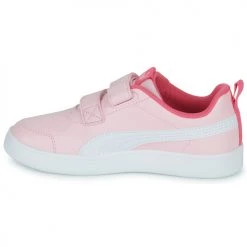 Chaussures Fille Baskets basses Puma COURTFLEX V2 V PS Rose / Blanc -Baskets mode Soldes 22258502 500 D