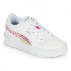 Chaussures Garçon Baskets basses Puma JADA HOLO AC INF Blanc / Rose