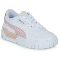Chaussures Enfant Baskets basses Puma CALI DREAM SHINY PACK PS Blanc / Rose