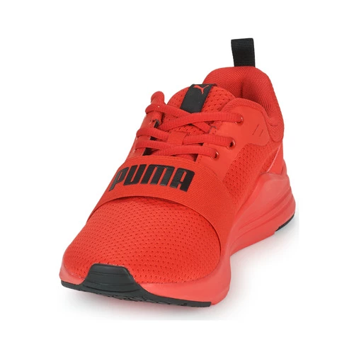 Chaussures Enfant Baskets basses Puma WIRED RUN PS Rouge / Noir 3 Chaussures Enfant Baskets basses Puma WIRED RUN PS Rouge / Noir – Image 3