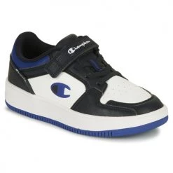 Chaussures Garçon Baskets basses Champion LOW CUT REBOUND 2.0 Blanc / Bleu