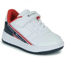 Chaussures Garçon Baskets basses Champion ALTER LOW B PS Blanc / Bleu / Rouge