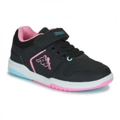 Chaussures Fille Baskets basses Kappa KARY EV KID Noir / Rose